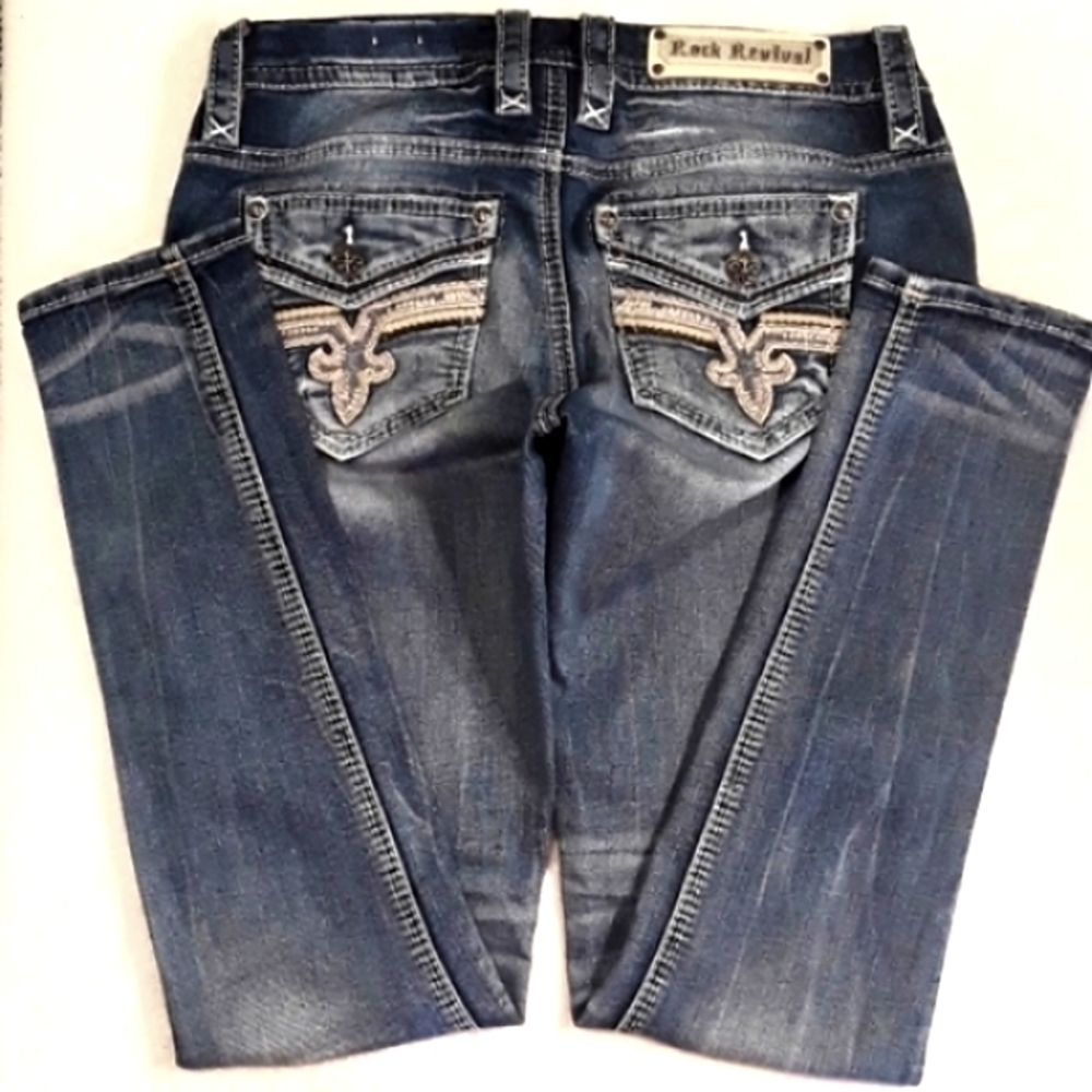 Rock Revival "Easy Skinny" Jeans. Womens Size: W27x32L